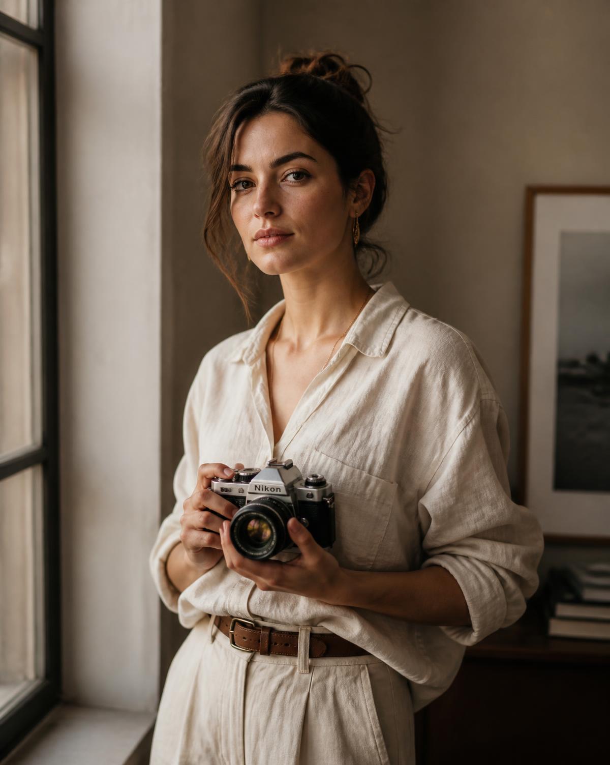 Guest portrait captured on film at a luxury event